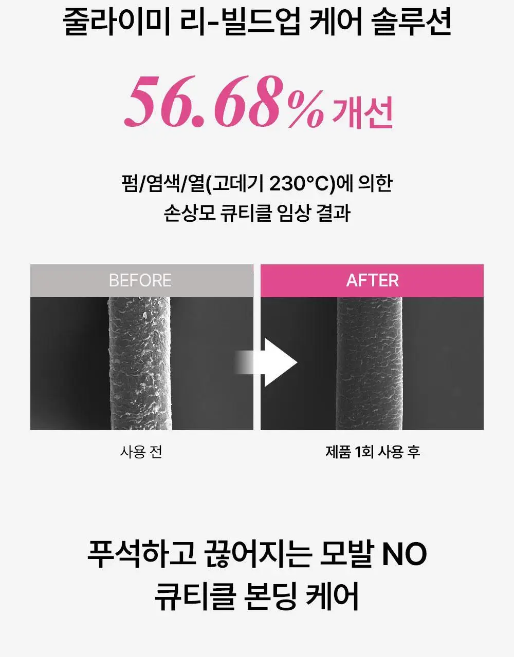 [밀착본딩/모발끊김개선] 줄라이미 데미지케어 퍼퓸 샴푸 선셋프리지아 500ml 상세페이지 10